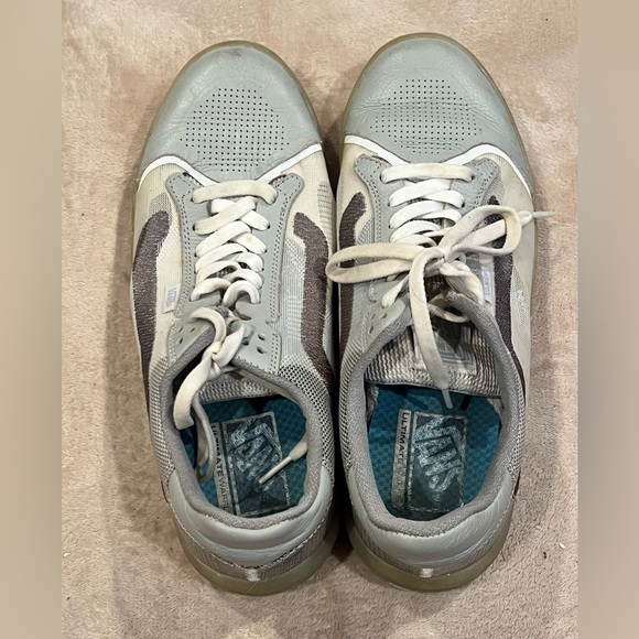 Vans Shoes - Vans Women’s Gray and White Mesh Lace-Up Sneakers